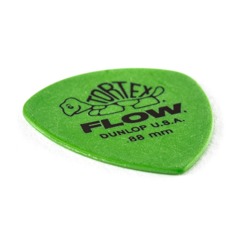 Jim Dunlop Tortex Flow Standard .88mm Guitar Picks (558P.88) 12 Pack Green