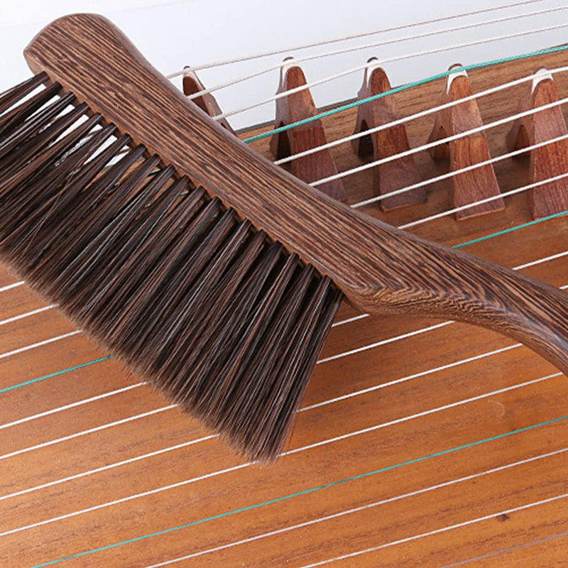 [AUSTRALIA] - MILISTEN Guzheng Cleaning Brush Musical Instrument Cleaning Brush Soft Wood Handle Brush ( Coffee ) 