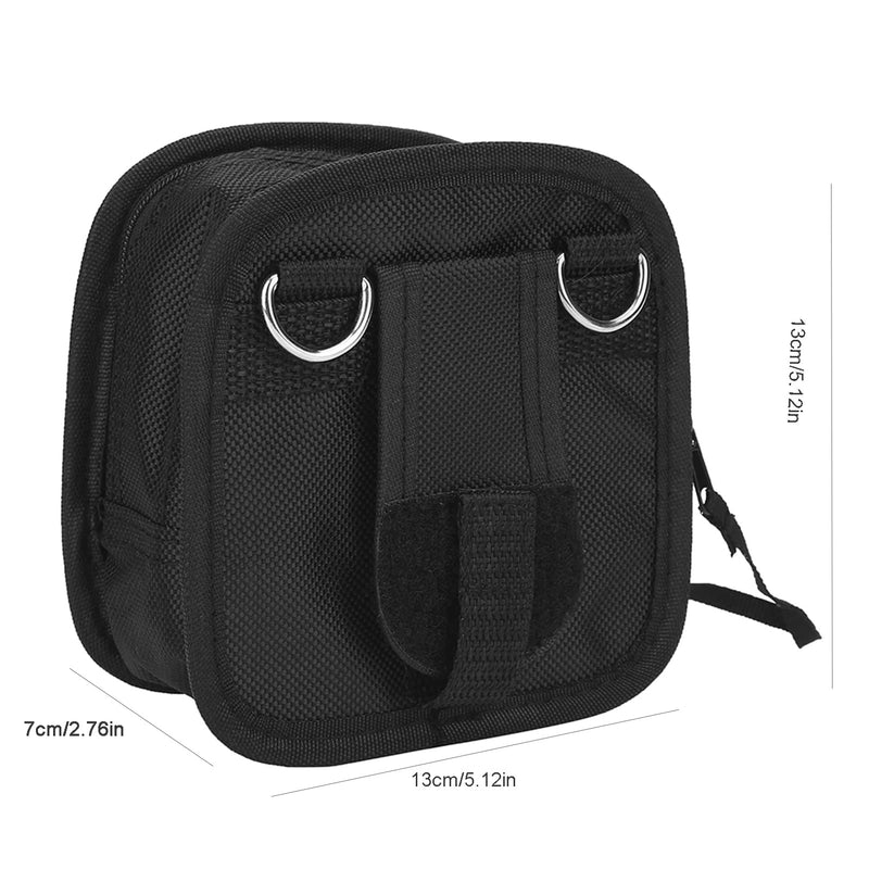 Serounder Bags for Cameras and Photographic Equipment, Camera Lens Filter Carry Case, 9-Pocket Lens Filter Wallet Pouch Bag Travel Holder Belt Bag with Detachable Strap