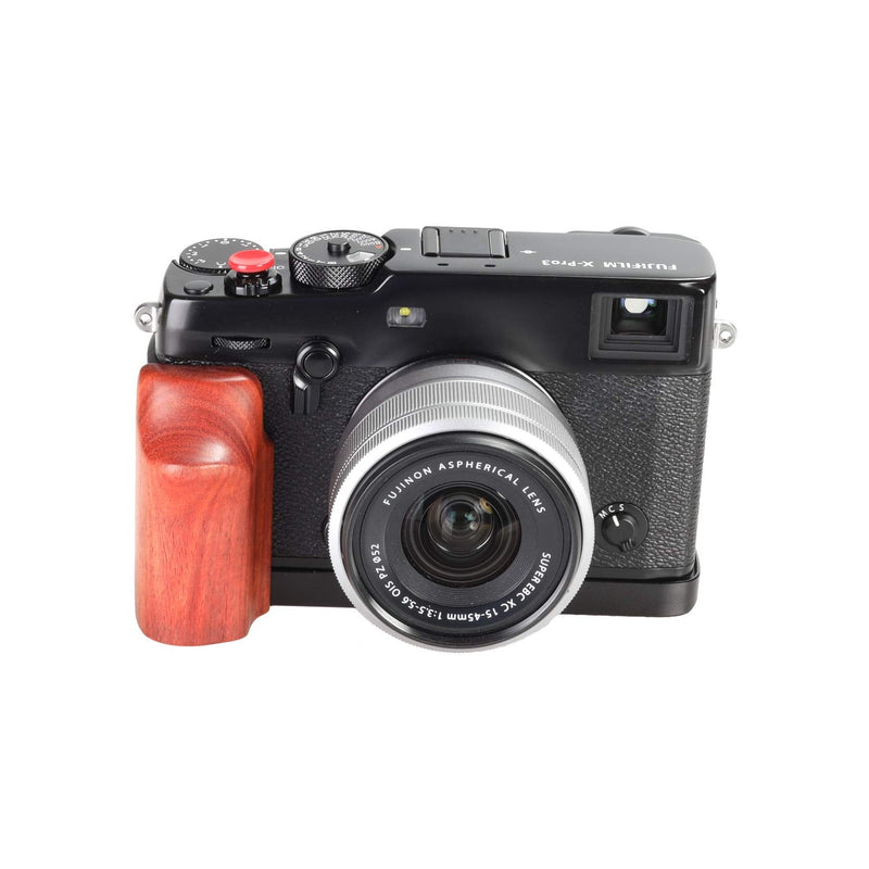 WEPOTO XPRO3 Hand Grip Quick Release Plate L Bracket Compatible with Fujifilm X-PRO3 Camera -Aluminium Padauk (GP-XPRO3-R)