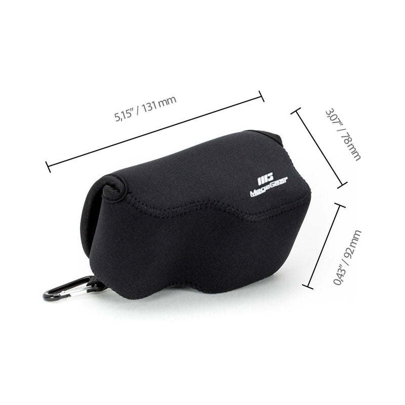 MegaGear ''Ultra Light'' Neoprene Camera Case Bag for Sony Alpha A5100, A5000 (16-50mm), NEX-5T, NEX-3N, NEX-5R cameras (Black) Black