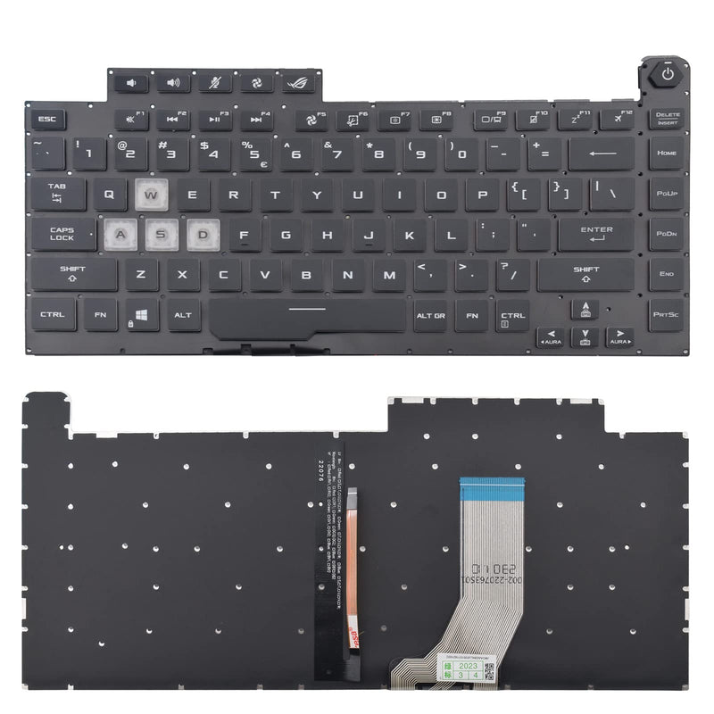 [AUSTRALIA] - SUNMALL Replacement Keyboard Compatible with Asus G512 G531GD G531GT G531GU G531GV G531GW G532 GL531 G15 6037B0203201（The Backlight is Eight Stitch） 