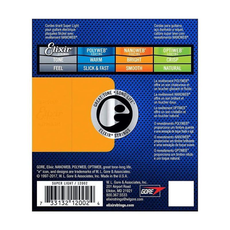 Elixir Nanoweb Guitar Strings 9-42