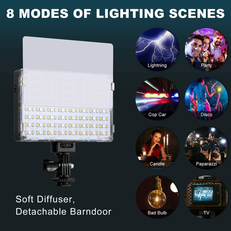 GVM RGB Video Light with APP Control, 360 ° Full Color Led Camera Light CRI97 + Dimmable 3200K-5600K Rechargable Led Video Light Panel for YouTube DSLR Camera Camcorder Photo Lighting, LCD Display