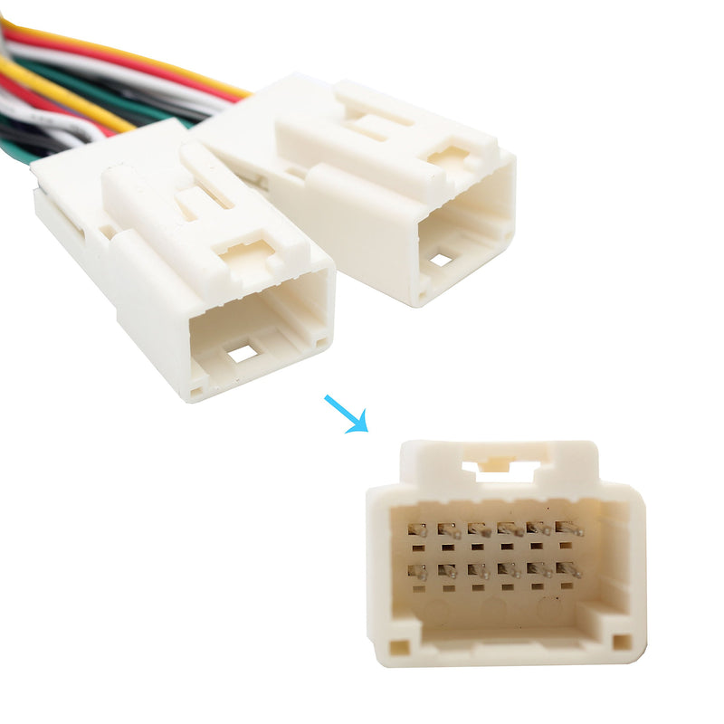 [AUSTRALIA] - Auxillary Adapter,Yomikoo Y Cable Radio Wiring Harness for USB Adapter CD Changer for Toyota (6+6) Pin 2003-2014 Toyota Camry Corolla Highlander RAV4 Yaris Auxiliary 