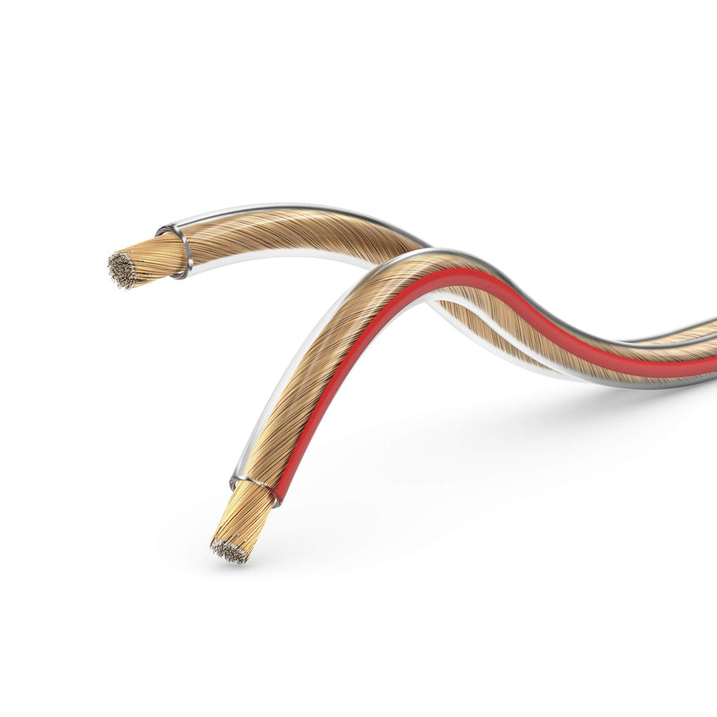 Manax SC22075T 10 Boxes/Audio/Speaker Cable Twin Wire Leads 2 X 0.75 mm² 10 m Transparent