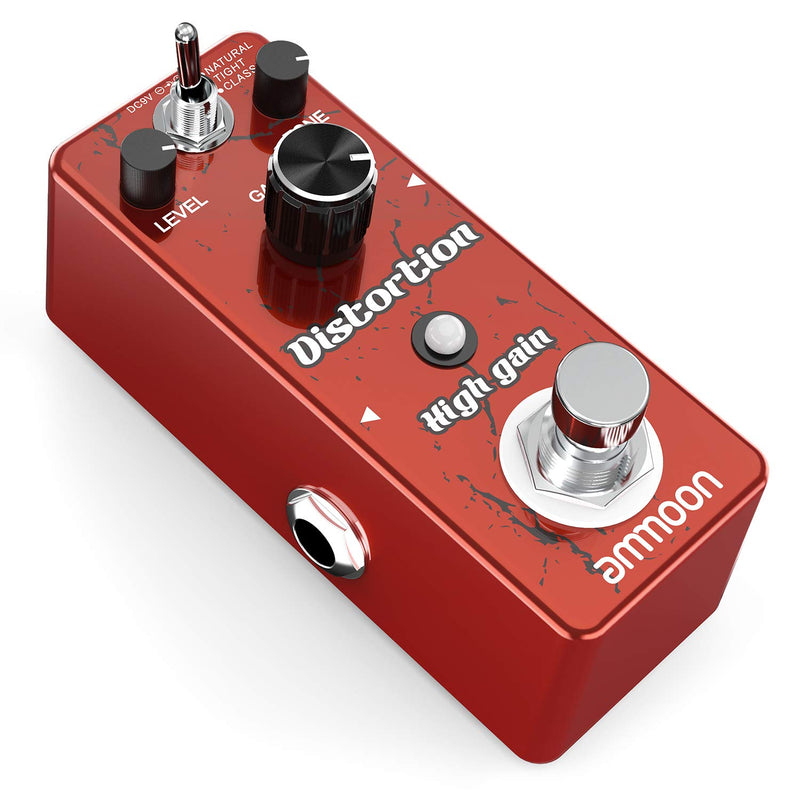 [AUSTRALIA] - ammoon Distortion Guitar Pedal 3 Working Modes Guitar Pedals with Volume Tone Gain Controls True Bypass for Electric Guitar and Bass 