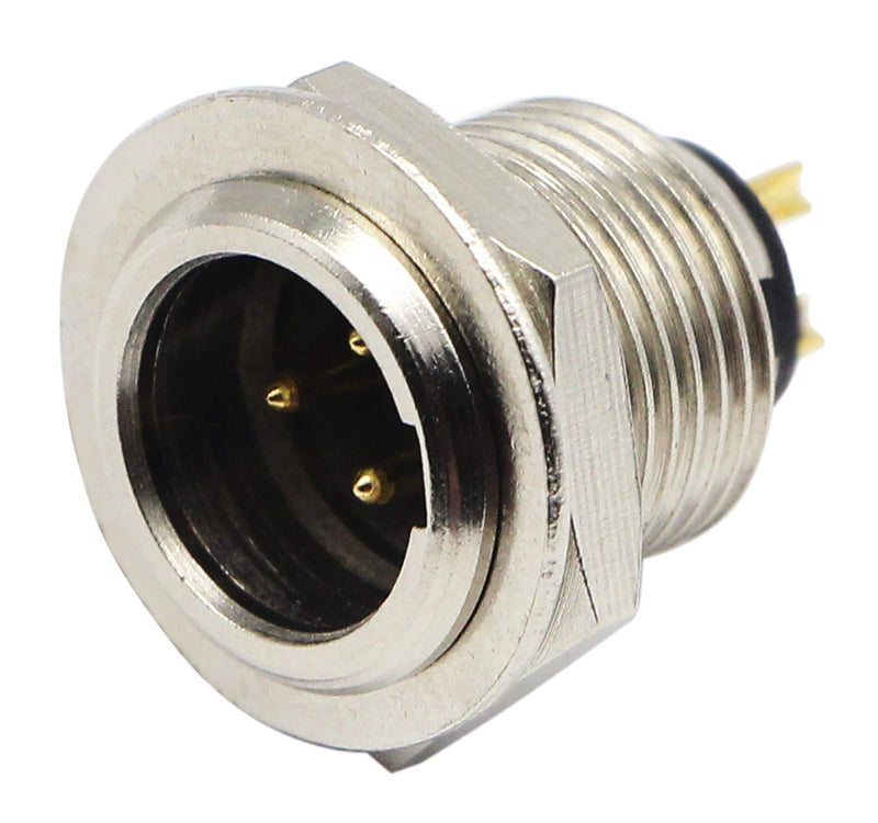 [AUSTRALIA] - zdyCGTime DIY 3 Pin Mini XLR Adapters 3 Pin Mini XLR Male Socket Connector for Mic (Microphone) and Chassis Panel Mount XLR Aviation Circular Plug Connector(2 Pack) 