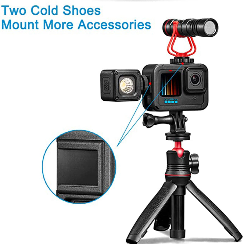 hero 9 Screen Protector+Replaceable battery side cover+ Against-Drop Frame Case Camcorder Housing Case with Mount screw Accessories for GoPro Hero 9/10 Black Action Camera