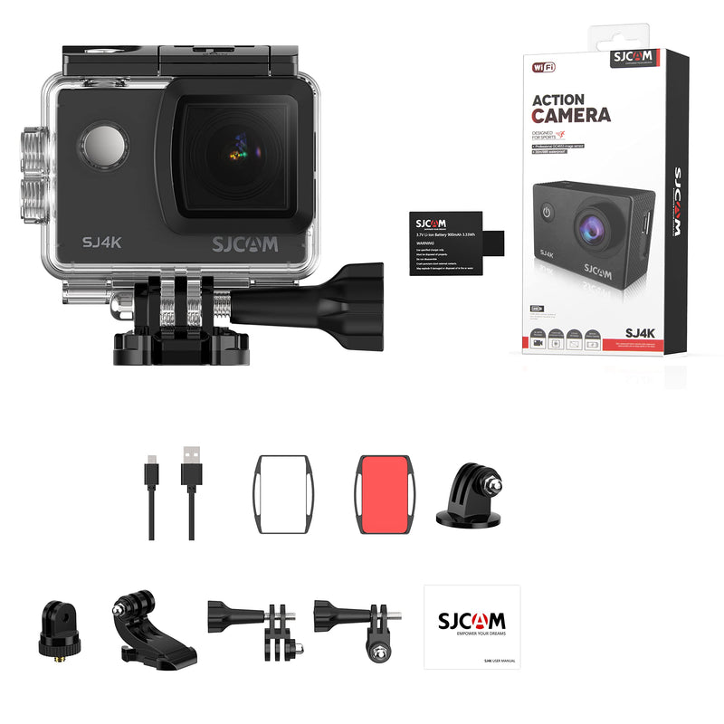 [AUSTRALIA] - SJCAM SJ4K 4K30FPS Action Camera WiFi Ultra HD Underwater Camera 170 Degree Wide Angle 98FT Waterproof Camera with Case 
