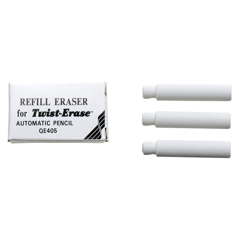 Pentel Refill Erasers For Pentel Twist-Erase Series Pencils - 12 Count (E10)