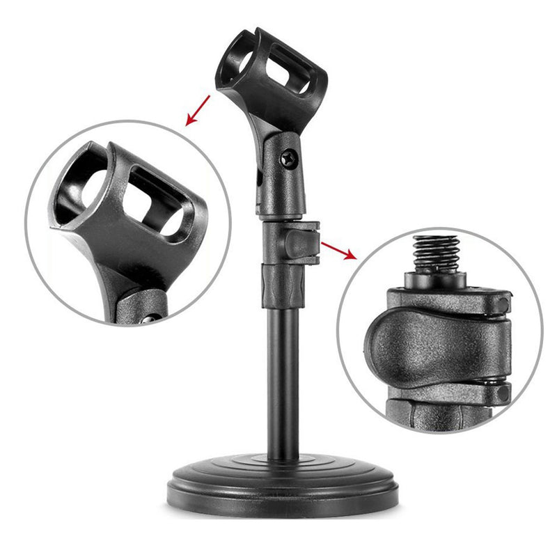 [AUSTRALIA] - Mudder Adjustable Foldable Desk Microphone Stand with Mic Clip for Meetings, Lectures and Podcasts 