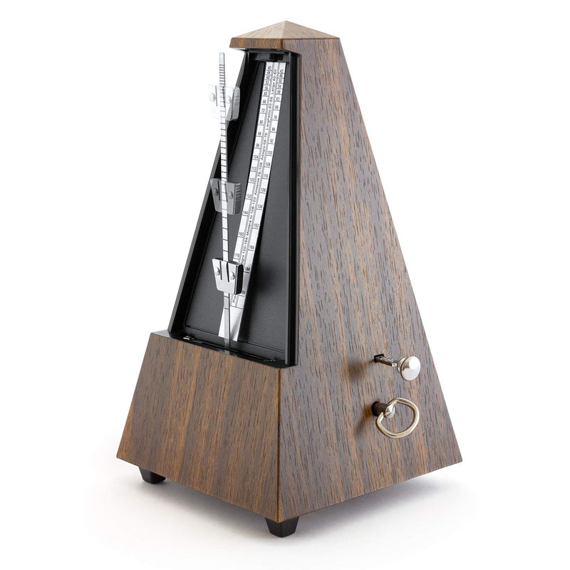 TIGER MUSIC Theodore MET21-WD Mechanical Metronome – Classic Wood Effect Pyramid Design Ideal for Keyboard, Piano Practice