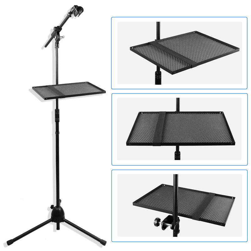 Mr.Power Microphone Stand Rack Tray Holder for Stage, Live Streaming, Recording (13" x 9") Large