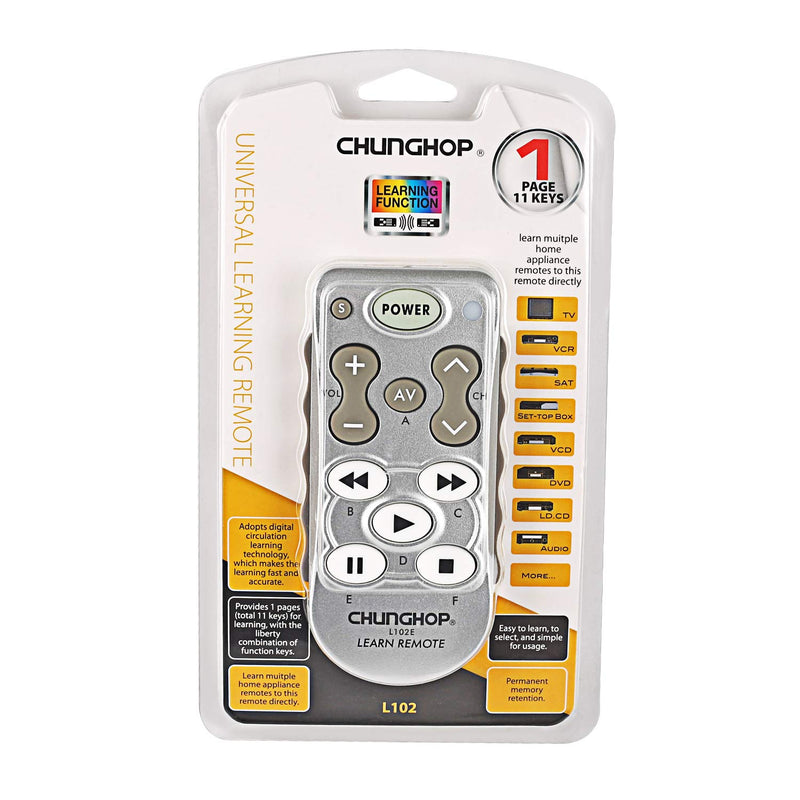 CHUNGHOP L102 Learning Remote Control Use for TV/SAT/DVD/CBL/CD/DVB-T for Samsung LG Sony Philips Copy