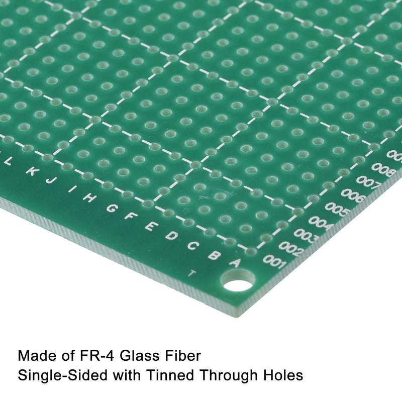 MECCANIXITY PCB Board Single Sided Printed Circuit Prototyping Boards Plated Through Holes for DIY Soldering Electronic Projects, 150mmx200mm, Pack of 2