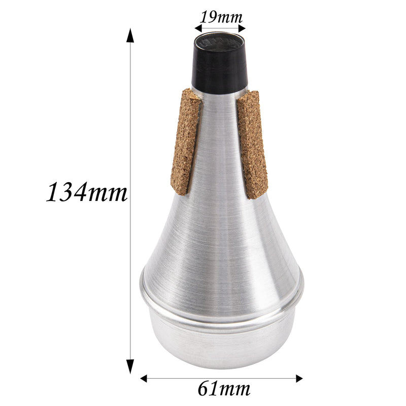 1Pcs Yootones Trumpet Mute,Lightweight Aluminum Mini Trumpet Practice Mute Compatible with Jazz,Classic,Beginners & Students