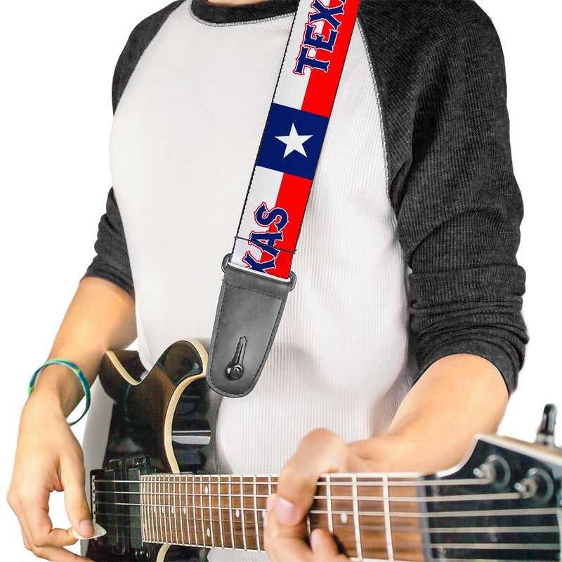 Guitar Strap Texas Flag Texas 2 Inches Wide