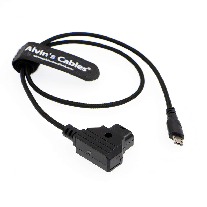 Alvin's Cables Micro USB to D Tap AlvinTap Protective DTap Motor Power Cable for Tilta Nucleus Nano