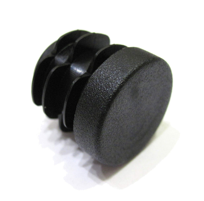 20mm Round Plastic End Cap (for Hole Size from 5/8 to 3/4 inches, 16-19mm), Furniture Finishing Plug (Flat, Black, 40) Flat
