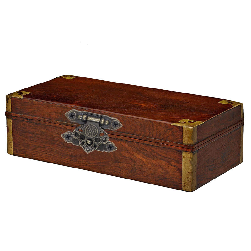 HOWDIA 12 PCS Antique Box Bronze Hasp Lock Decorative Hinges Box Latch Box Clasp for Wood Boxes Jewelry Antique Trinket Box