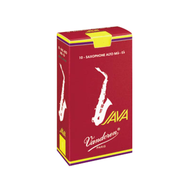 Vandoren SR2635R Java Filed Red Cut Alto Saxophone Reeds (Strength 3.5) (Single) Strength 3.5