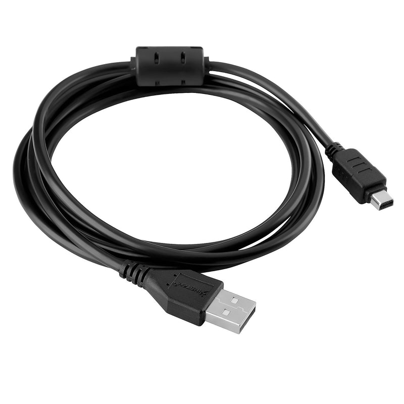 Insten Compatible 1.5M USB Data Cable with Ferrite for Olympus CB-USB5 / USB6 / CB USB5 / CB-USB6, Black