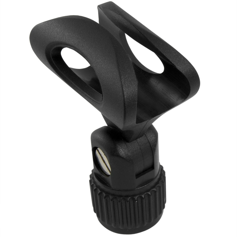 TIGER MCA93-BK | Quick Release Microphone Clip | Adjustable angle Mic Clip | Standard 5/8 inch Thread | Black