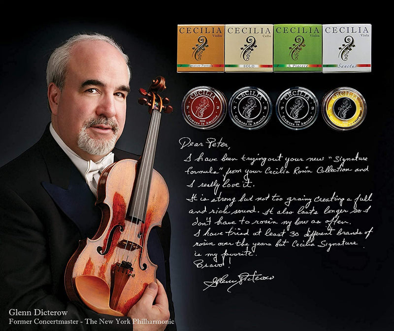 CECILIA ‘A Piacere’ Rosin for Violin, Rosin Specially Formulated Violin Rosin for Violin Bows with Included Rosin Spreader (Full Cake) Full Cake