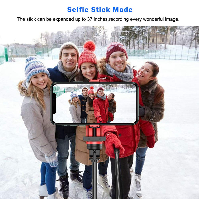 Miracase Gimbal Stabilizer for Smartphone,Auto Balance, Reduce Shaking,1-Axis Handheld Pan-tilt Tripod with Built-in Bluetooth Remote for iPhone 11/11 Pro/X/Xr/6s,Samsung S10+/S10/S9/S8