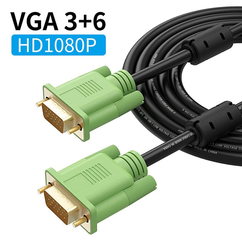 VGA Cable 15ft,XXone VGA to VGA HD15 Monitor Cable for PC Laptop TV Projector-15Feet