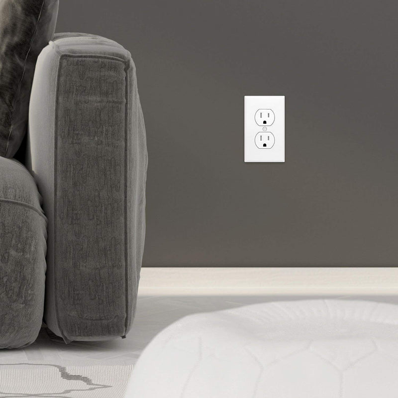 ENERLITES Duplex Receptacle Outlet, Tamper-Resistant Electrical Wall Outlets, Residential Grade, 3-Wire, Self-Grounding, 2-Pole,15A 125V, UL Listed, 61580-TR-W-10PCS, White (10 Pack) Tamper Resistant