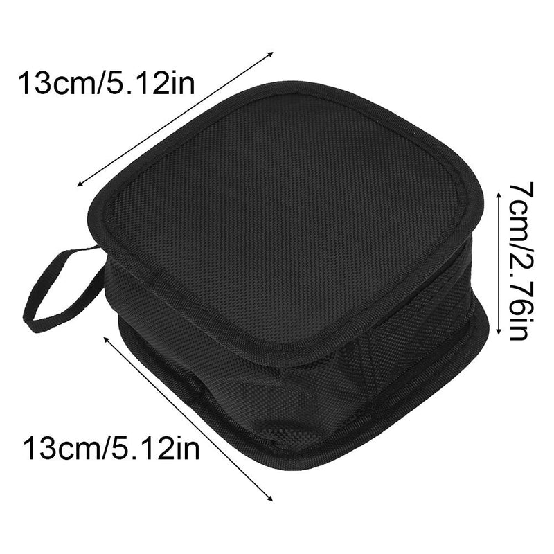 Camera Lens Filter Pouch Case, Lens Filter Bag with Strap, Water-Resistant and Dustproof Design, Filter Pouch for 9 Piece Filters 25mm to 95mm