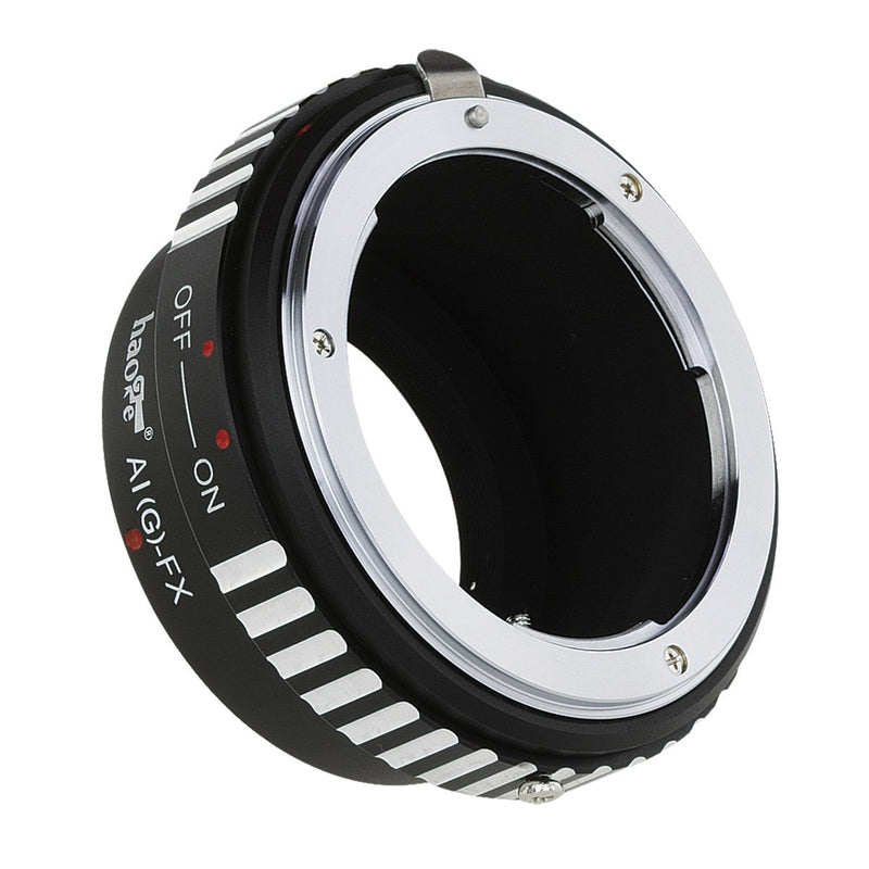 Haoge Lens Mount Adapter for Nikon Nikkor G/F/AI/AIS/D Lens to Fujifilm Fuji X FX Mount Camera as X-A5 X-A10 X-A20 X-E1 X-E2 X-E2s X-E3 X-H1 X-M1 X-Pro1 X-Pro2 X-T1 X-T2 X-T3 X-T10 X-T20 X-T30