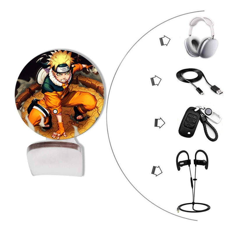 CoKi Headphone Hanger Holder Wall Mount,for Anime Naruto Headset Hook Cradle Under Desk All Around Computer, Universal Stand for AirPods Max Sennheiser Sony Bose Beats and More (Naruto)