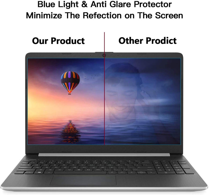 2 Pack 14 Inch Laptop Anti Blue Light Screen Protector, Blue Light Blocking & Anti Glare Filter Film Eye Protection for 14" with 16:9 Aspect Ratio Laptop 14.6BL
