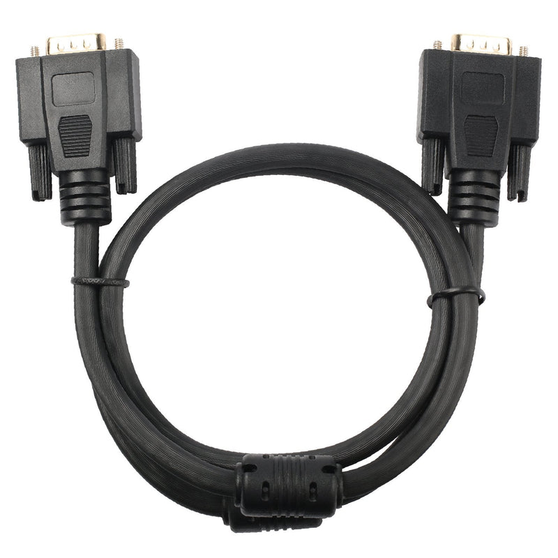 Postta VGA to VGA Cable (6 Feet) HD15 Male to Male Monitor Cable with Ferrites 6FT