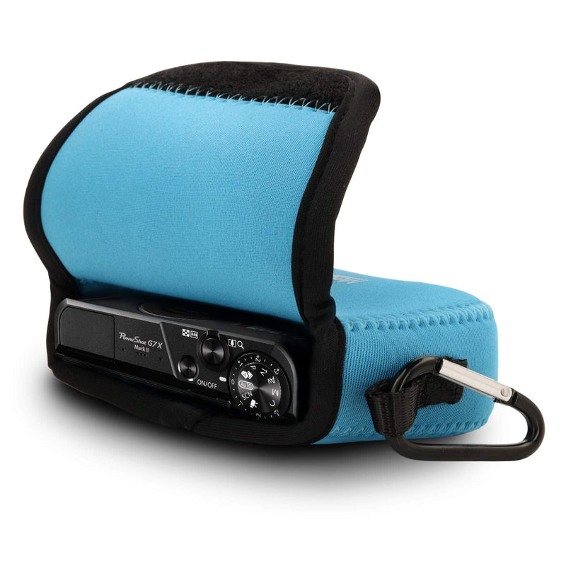 MegaGear Ultra Light Neoprene Camera Case Compatible with Canon PowerShot G7 X Mark III, G7 X Mark II Blue
