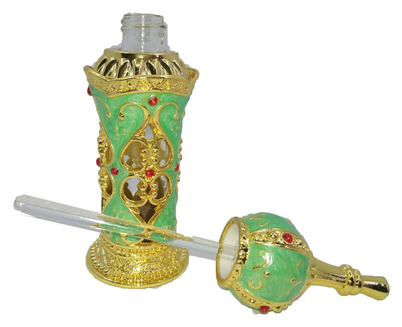 Shenzhao Empty Refillable Perfume Bottle for Perfumes & Essential Oils 12ML (Green) Green
