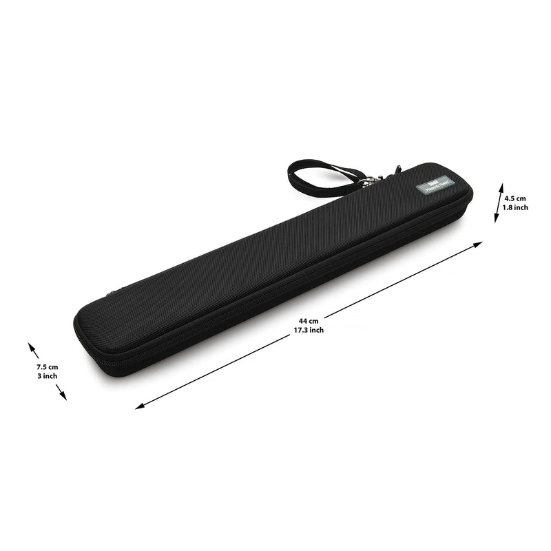 Conducting Baton Case - Holds 2 Batons up to 16" (batons not included) - Includes Carrying Strap and 2 Metal Bookmarks - Adjustable Support Inserts and Lid Pads - Keeps Conductor Sticks Secure