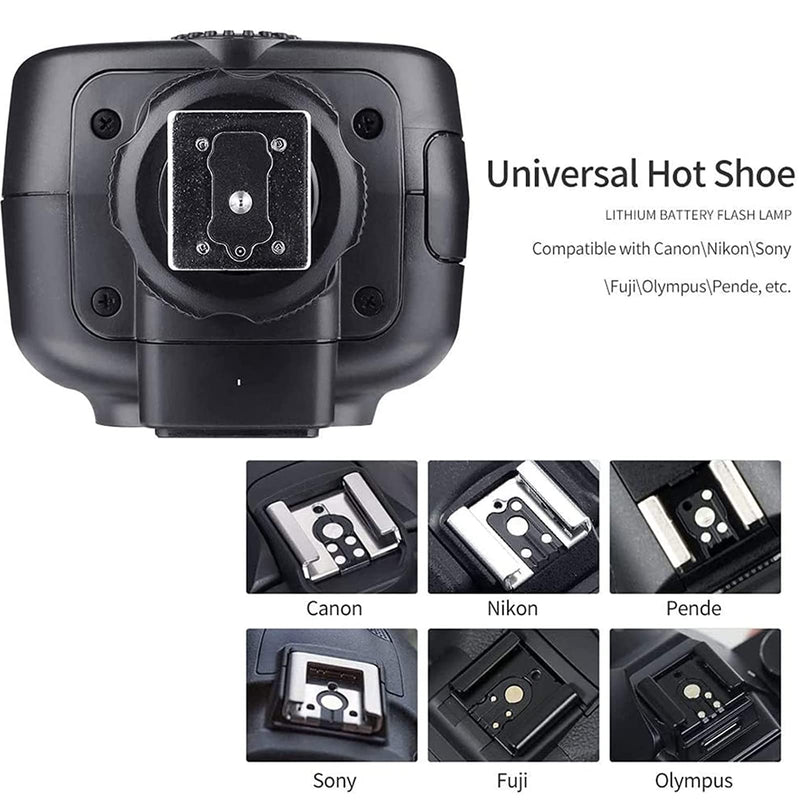 GODOX TT600 External Flash for Canon/Nikon/Pentax/Olympus/Fuji and Other DSLR Camera with Standard Hotshoe, GN60 High Output, Wireless Trigger Support