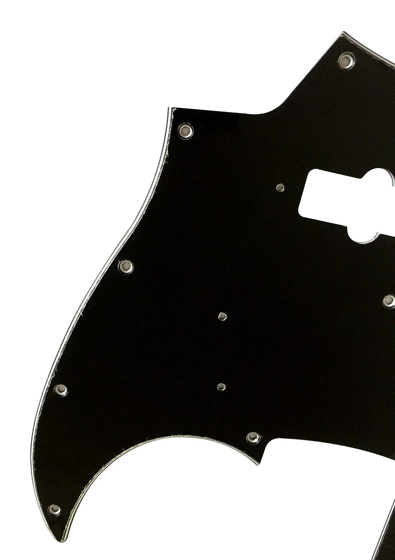 Guitar Parts For Fender Japan Jazz Bass Guitar Pickguard (3 Ply Black) 3 Ply Black