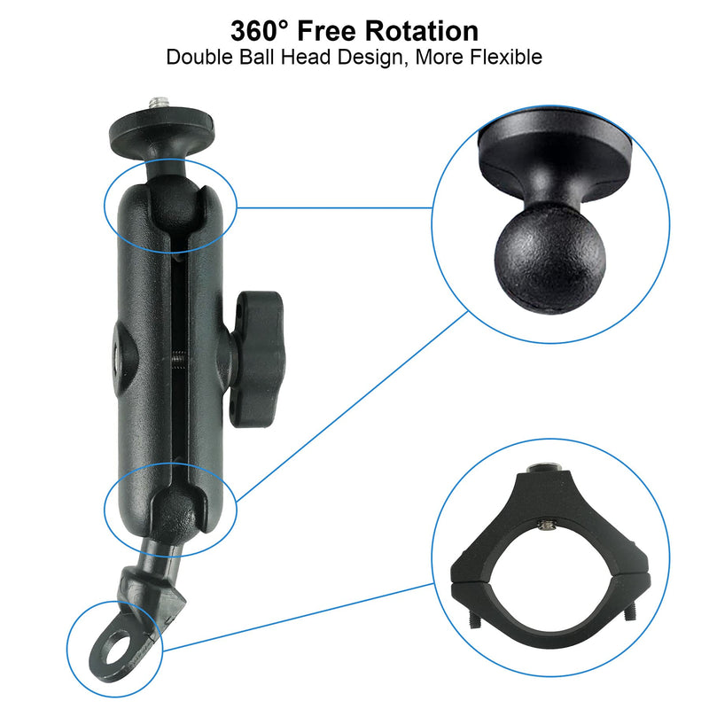 [AUSTRALIA] - UTV ATV Camera Mount Holder Dash Cam Mount Compatible with GoPro Hero 6 7 8 9, Bike & Motorcycle Camera Gooseneck Mount for Action Camera/ Digital Camera/ Smartphone 1.75"-2" Roll Bar 360° Rotation 