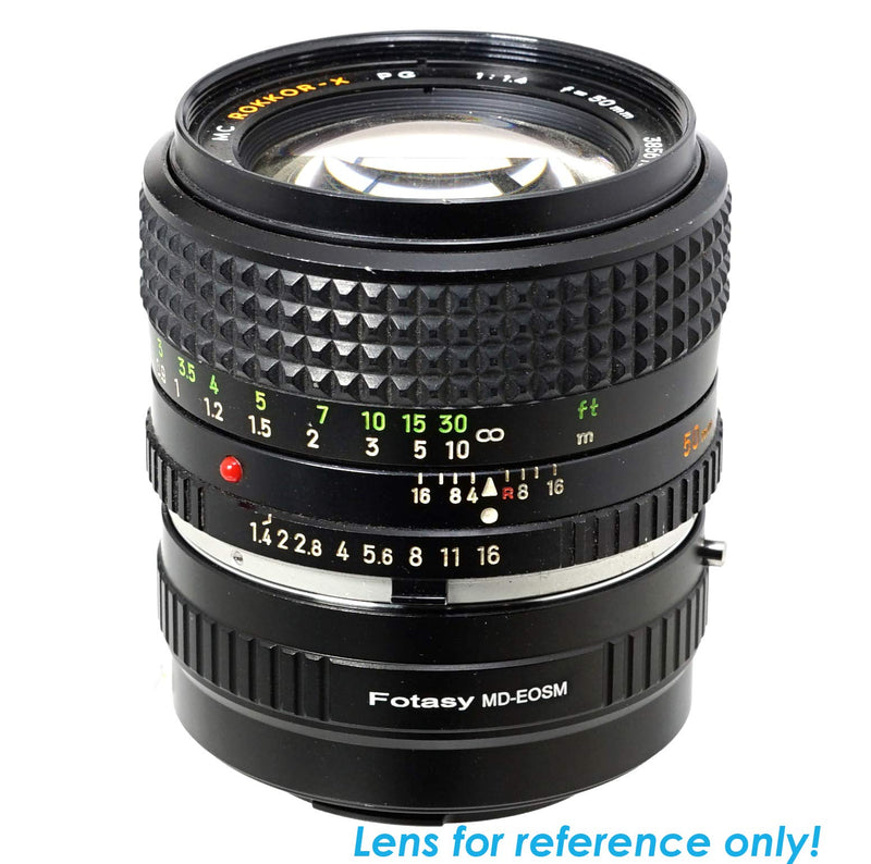 Fotasy Minolta MD Lens to Canon EF-M Mount Adapter, MD EFM, MD EOS M Adapter, EF M MD, fits Minolta MD MC Rokkor Lens & Canon EF-M Mirrorless Cameras M1 M2 M3 M5 M6 M6 Mark II M10 M50 M100 M200 Minolta MD EFM