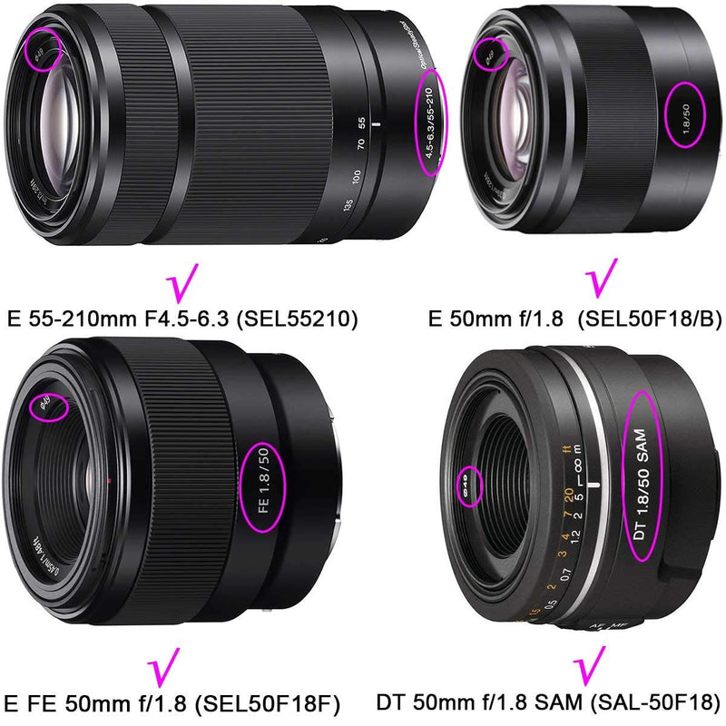 ULBTER 49mm Lens Cap Cover with Keeper for Sony E-Mount FE 50mm f/1.8,Sony E 55-210mm f/4.5-6.3 Lens,Sony E 35mm f/1.8,Sony E 20mm f/2.8 Lens for Sony Alpha a6600 a6500 a6400 a6300 a6100 a6000