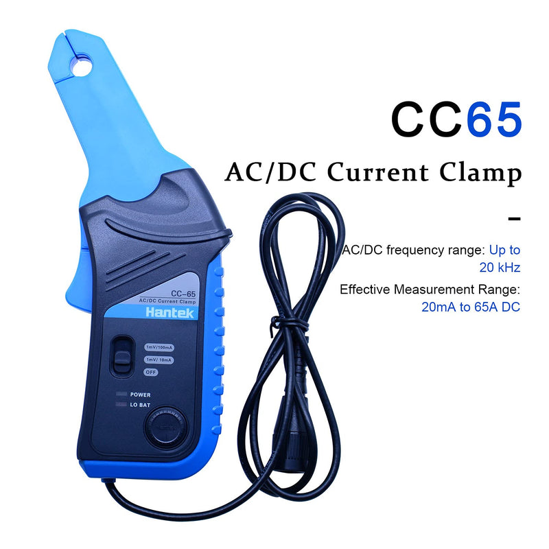 [AUSTRALIA] - Hantek AC/DC Current Clamp for oscilloscope 20KHz Bandwidth 1mV/10mA 65A with BNC Plug (CC-65) 