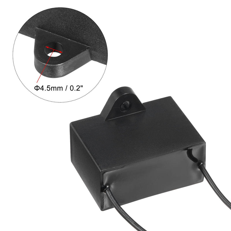 uxcell Ceiling Fan Capacitor CBB61 15uF 250V AC 2 Wires Metallized Polypropylene Film Capacitor 47x34x22mm for Electric Fan Pump Motor Generator 3Pcs