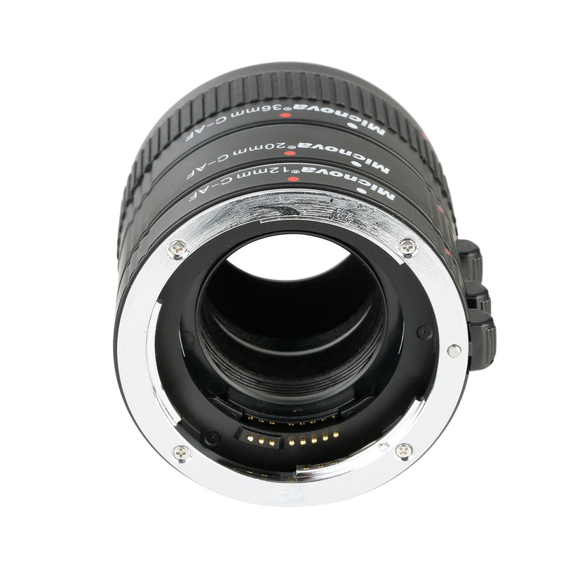 Macro Lens Tube Extension for Canon DSLR, Micnova KK-C68 Pro Auto Focus Macro Extension Tube Set for Canon EOS EF & EF-S Mount 5D2 5D3 6D 650D 750D Film Cameras (12mm 20mm and 36mm Tubes)