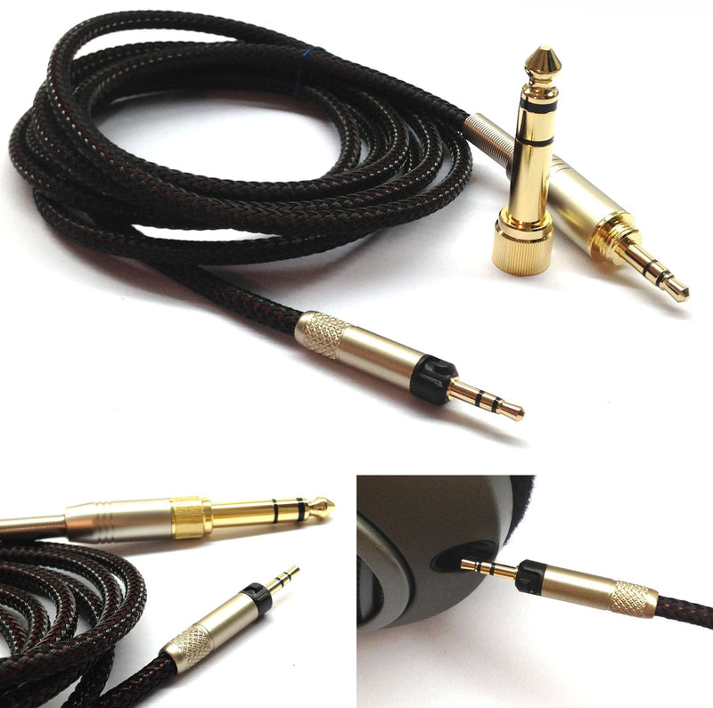 NewFantasia Replacement Audio Upgrade Cable Compatible with Sennheiser HD598, HD558, HD518, HD598 Cs, HD599, HD569, HD579 Headphones 3meters/9.9feet 3m