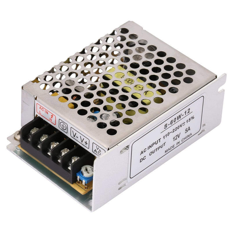 5A 12V Regulated Switch Voltage Converter Universal AC/DC Output Current Range0~5A Regulated Switch Power Supply for LED